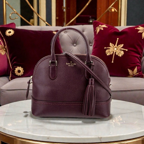 kate spade Handbags - Kate Spade McCall Street Carli Satchel – Mahogany with Tassel